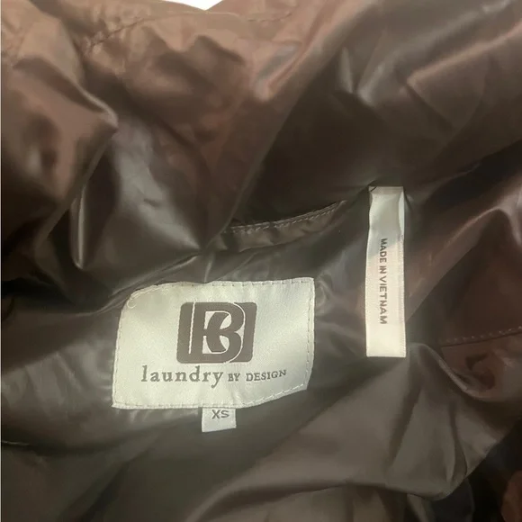 Laundry Puffer Hooded Jacket with Belt Bronze Extra Small